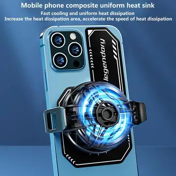 1Pcs Mobile Phone Cooling Plate Compatible Magnetic/ Back-clip Radiator Universal Mini Game Cooler Expand Area Radiating Sticker 1