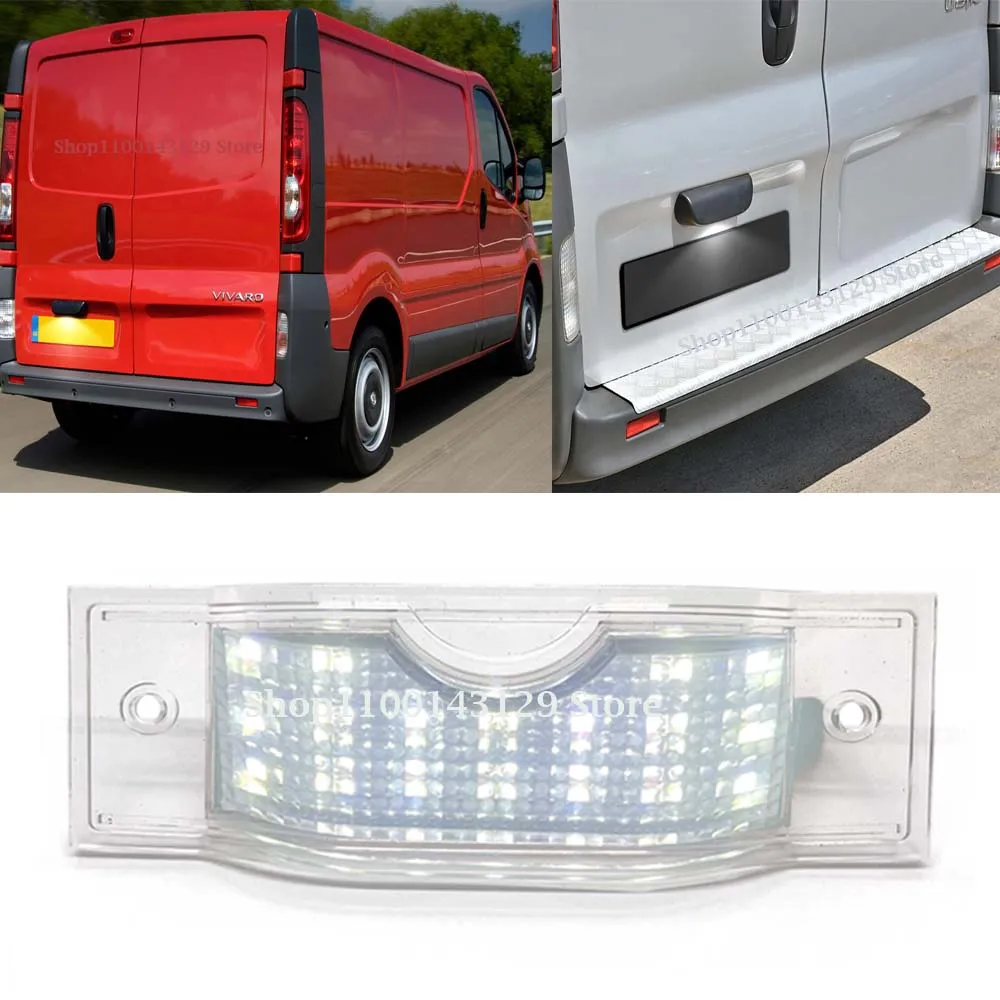 Led License Number Plate Light Lamp For 20012014 Renault Trafic II III