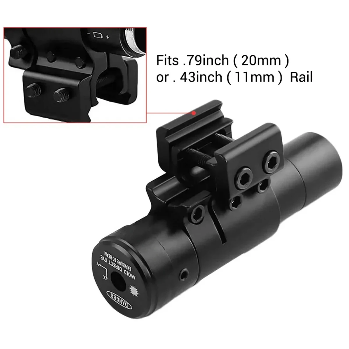 Red Dot Laser Sight Compact Tactical Red Laser Sights With Rail Mount for 11mm/20mm Rifle Pistol Airsoft With Batteries