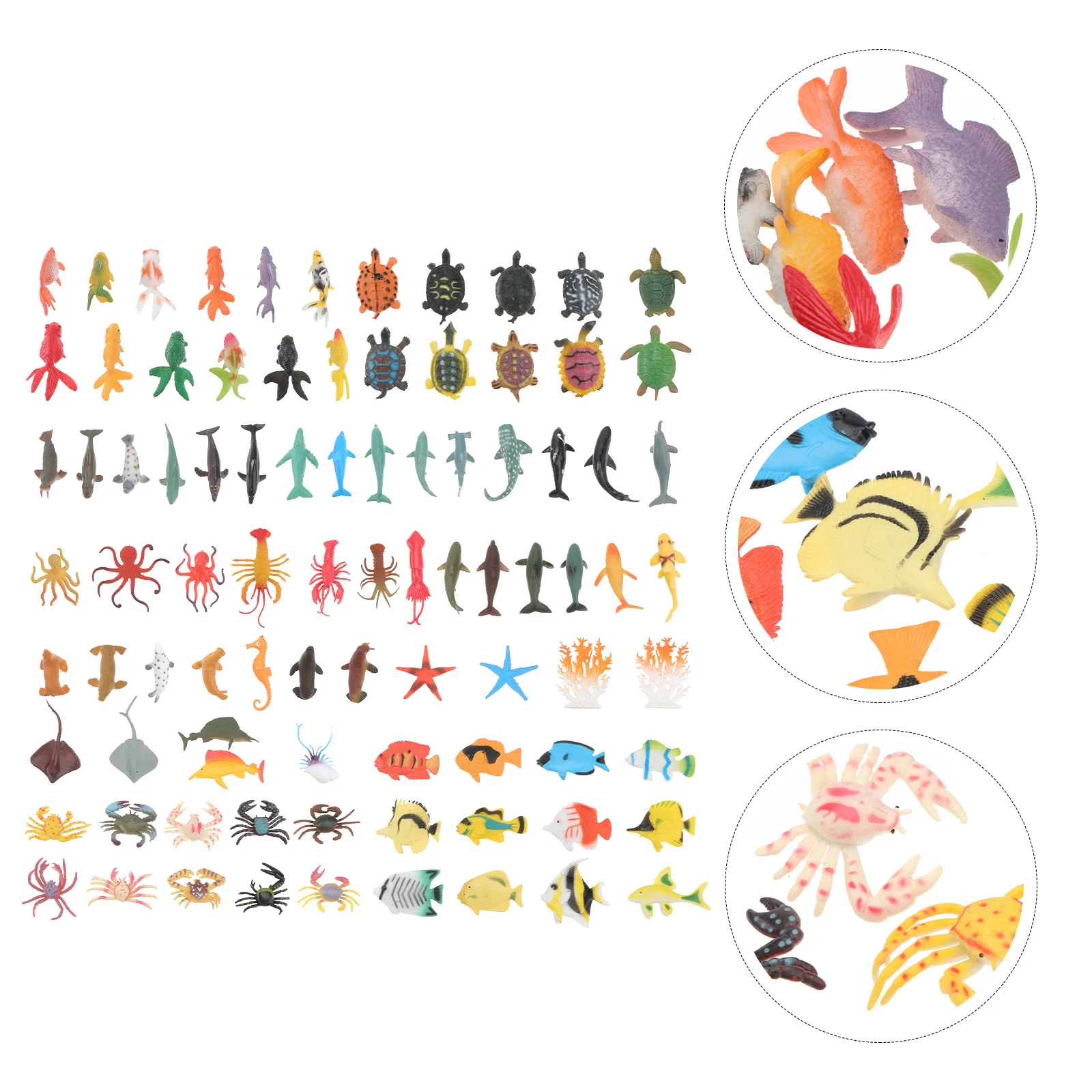 

88 Pcs Realistic Animal Toy Ocean Figures Kids Toys Sea ​​turtle Mini Model Child
