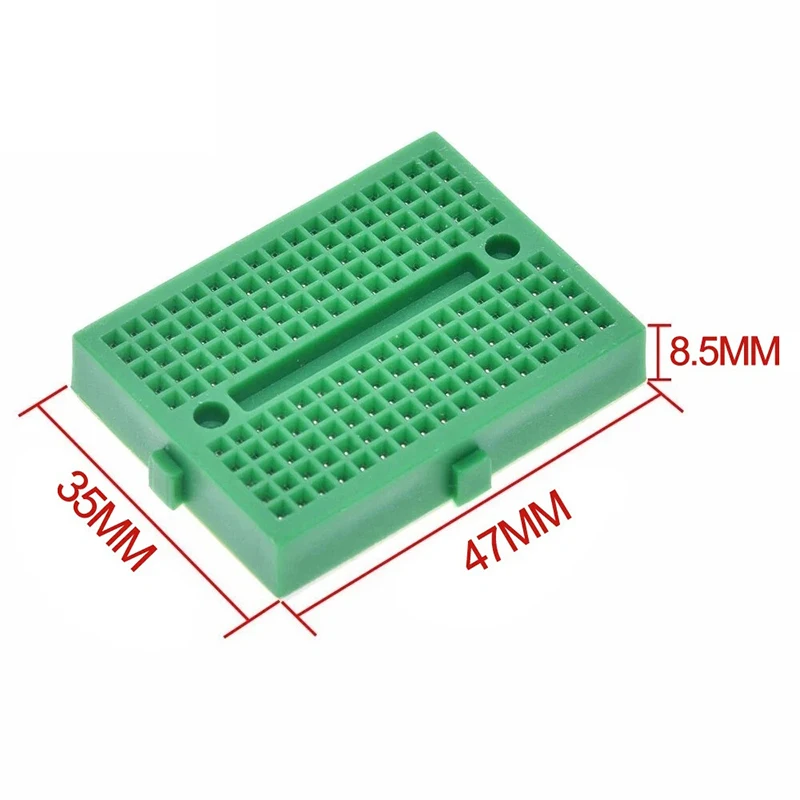 6PCS 미니 솔더리스 프로토타입 브레드보드 SYB-170 타이 포인트 35x47mm Arduino Raspberry Pi용 재사용 가능한 연결 가능 테스트 보드