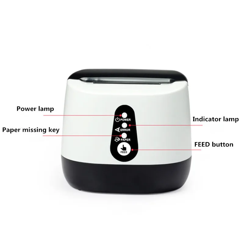 Upwade Thermal Receipt Printer Portable Mobile Mini Small Printer 2 Inch  Bluetooth + USB 58MM for Restaurant, Sales, Kitchen, Retail Supports Window