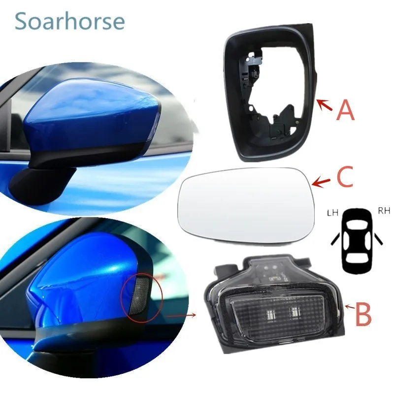 For Mazda CX 5 2013 2014 Car Side Mirror Rearview mirror Housing Frame