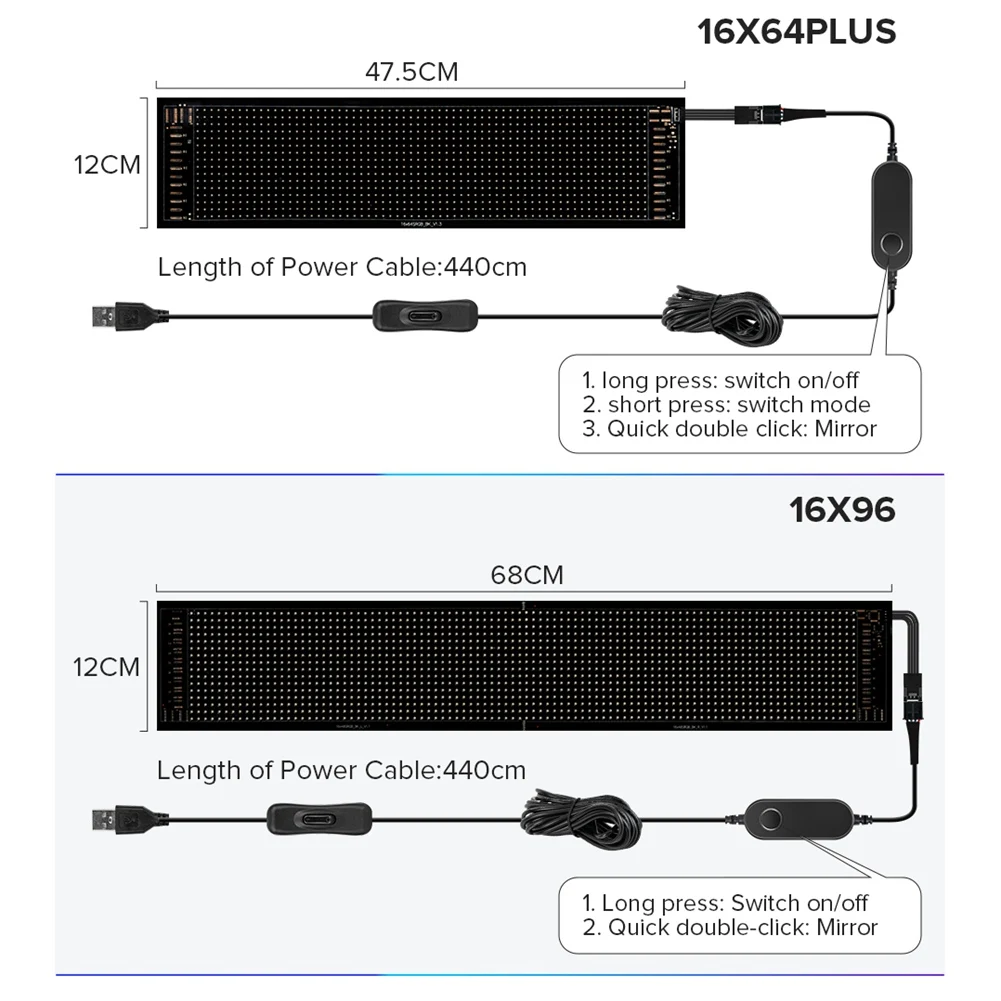 LED Ʈ ȼ г  , USB 5V,  ּ   RGB , ׷Ƽ ũ ؽƮ ִϸ̼ ÷ L