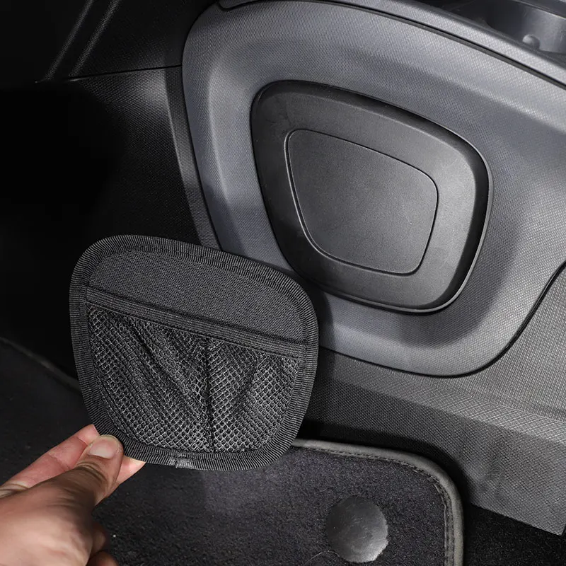 Per Smart 453 Fortwo Forfour 2016-2021 Car Central Control Side Storage Bag Net String Bag Mesh Patch Pocket Accessori Auto