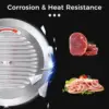 Commercial Meat Slicer - 240W Frozen Meat Cheese Deli Slicer with 10" Stainless Steel Removable Blade, Semi-Auto Meat Slicer 6