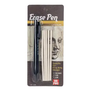 Gomma da Cancellare Retrattile 3.8mm, Penna Gomma Meccanica Retrattile per Pittura, Scrittura, Schizzi, Disegno, Arte, Scuola, Ufficio