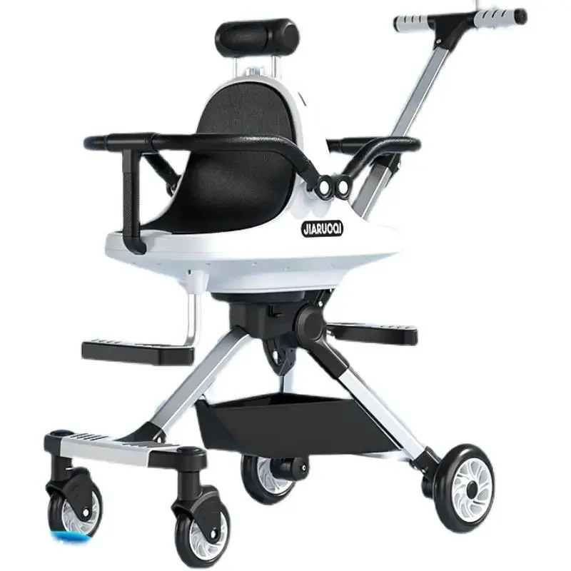 

Детская коляска с высоким обзором, детская прогулочная коляска, двойной алюминиевый сплав, портативный складной детский артефакт для ходьбы близнецами