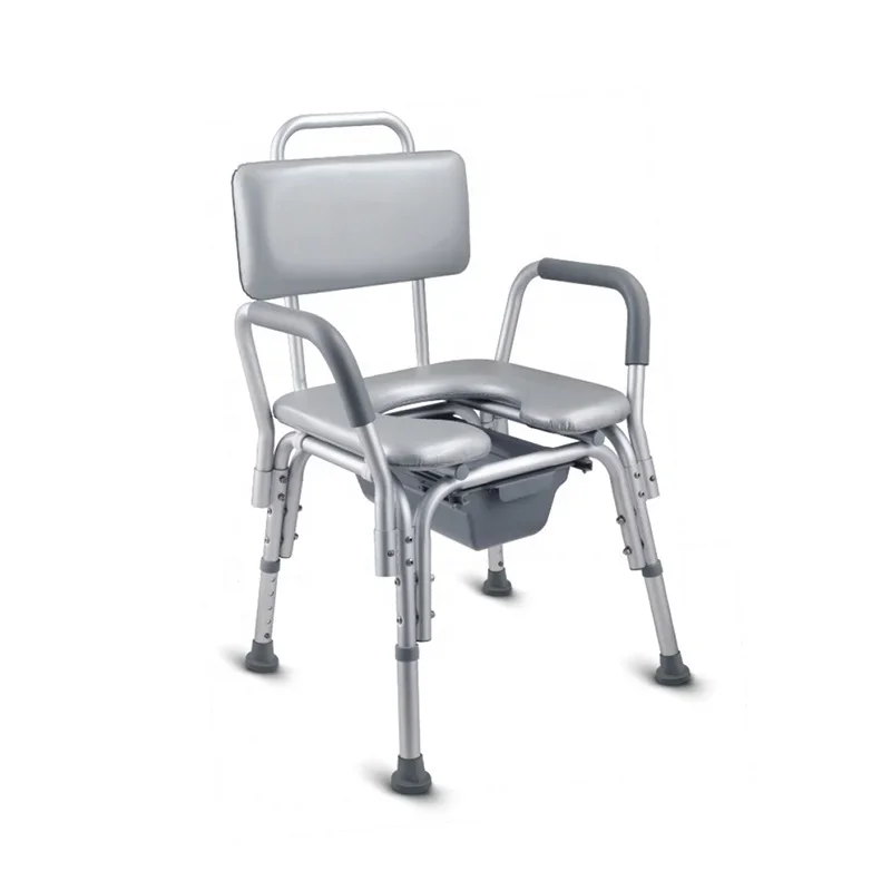 Disable Portaable Folding Bedside Handicapped Adult Toilet Potty Portable Commode Chair Elevated Seat 6