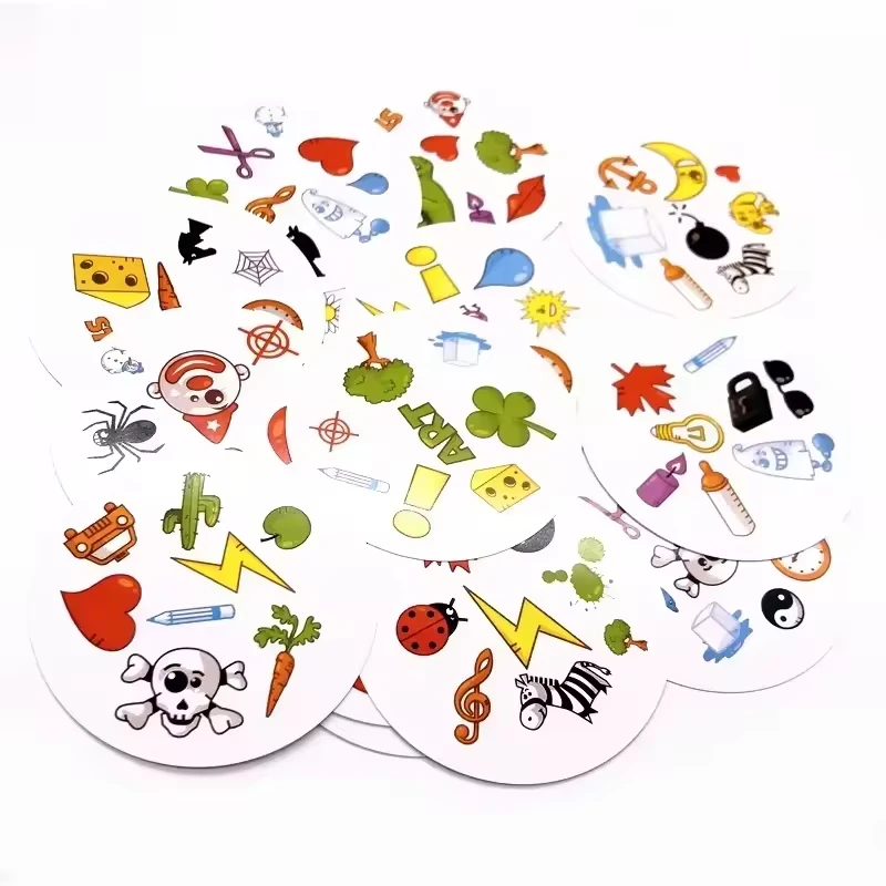 Gioco da Tavolo in Scatola di Metallo, Gioco di Carte Divertente per Famiglie, Animali, Bambini, Gioco da Tavolo per Vacanze e Campeggio