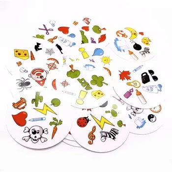 Gioco da Tavolo in Scatola di Metallo, Gioco di Carte Divertente per Famiglie, Animali, Bambini, Gioco da Tavolo per Vacanze e Campeggio