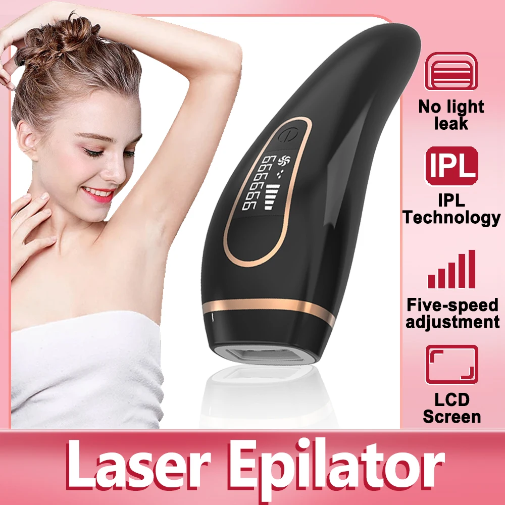 IPL Hair Removal for Women and Men, New Upgraded 999,900 Flashes Permanent  Laser Hair Removal Device on Facial Legs Arms Armpits Body, At-Home Use