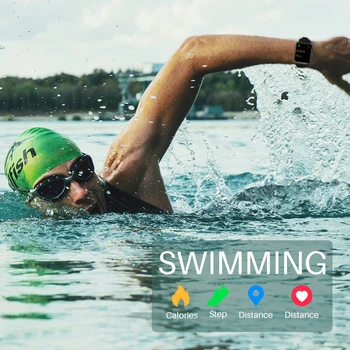 Refurbished TOZO S2 Smartwatch Waterproof 5ATM Smart Watch Alexa Built-in Fitness Tracker Swim Sport Watch for Android IOS 5