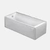 Cheap Custom Made Bathroom Soaking Tub Acrylic Skirt Side Plastic Portable Freestanding Bathtub for Adults 3