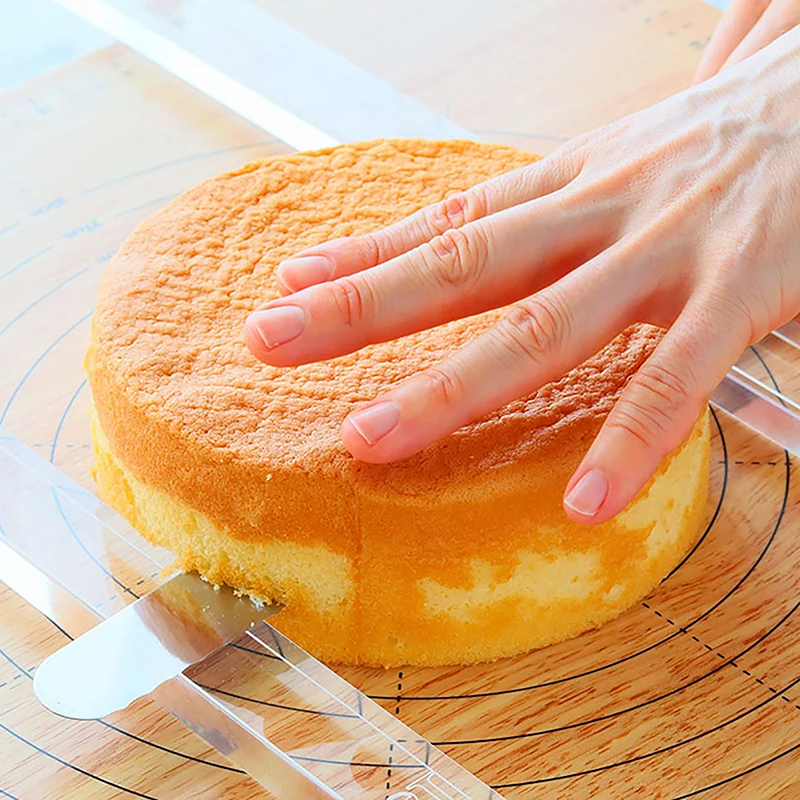 2Pcs Acrylic Cookie Balance Ruler Biscuit Fondant Cake Rolling Tool Icing Biscuits Thickness Ruler Smoother Pastry Baking Gadget cake decoration accessories