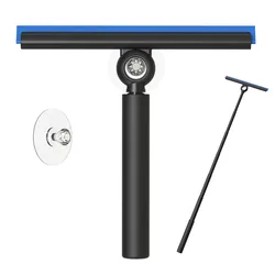 Premium Telescopic Shower Squeegee with Ergonomic Handle (Black)