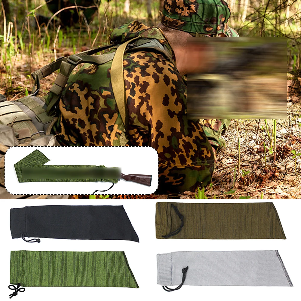 1Pc 54/36Inch Gun Sock Outdoor Hunting Knitted Holster Dust Cover Hunting Gun Storage Bag Hunting Knitted Holster