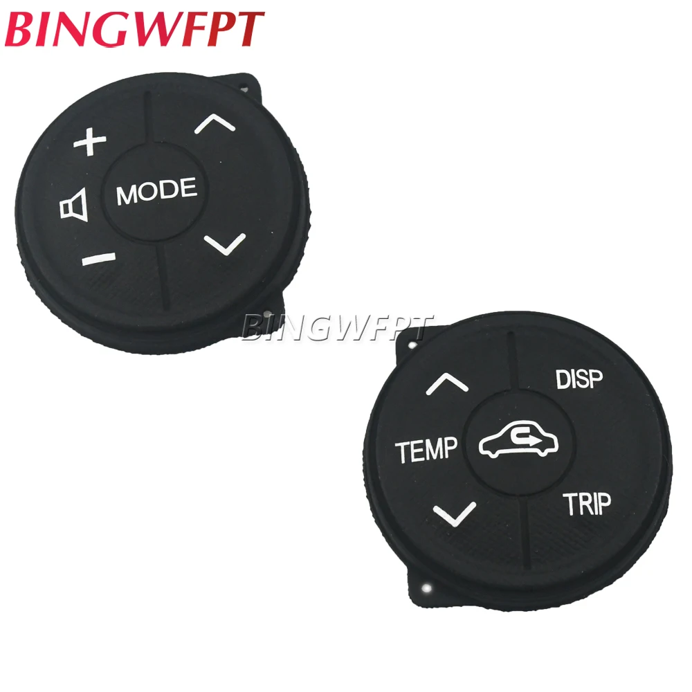 2PCS For Toyota Prius Prius C 2011-2015 Aqua 2012-2014 Button Multifunction Stee