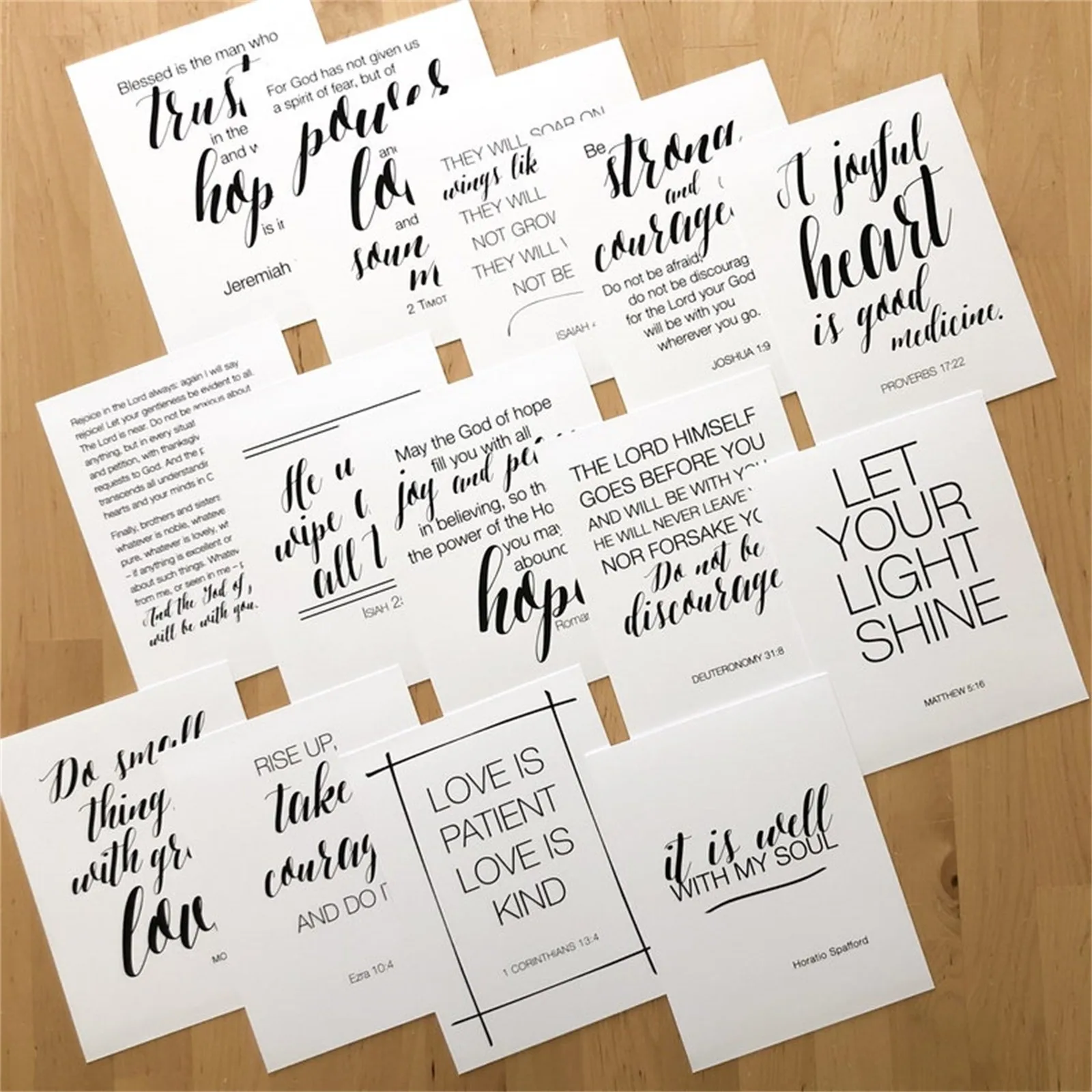 Set Of 52 Scripture Cards-Bible Verse Cards, Biblical Positive Religious Affirmation Decks,Encouragement Cards Greeting