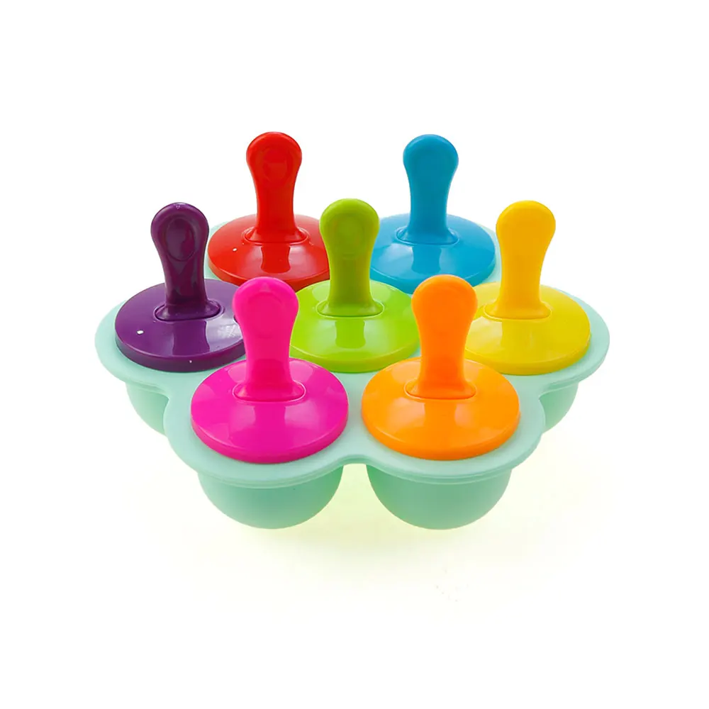 Silicone Ice Cream Pop Maker - Portable DIY Popsicle Mould for Baby Food & Fruit Shakes