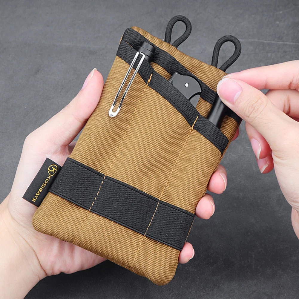 EDC Pouch Compact Pocket Organizer Pouch Multifunctional for Camping Hiking Mountaineering Card Key Hunting Tool Storage Bag 5