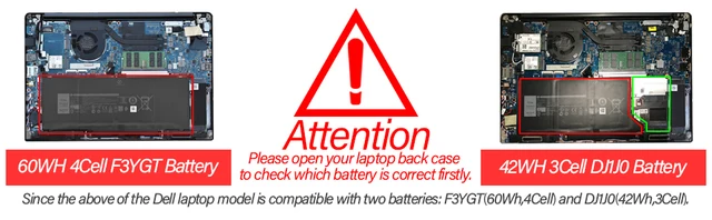 Batteria Originale F3YGT Per Dell Latitude 7280 7290 7380 7390 7480 7490 - 60Wh | Ricambio Affidabile - Foto 9