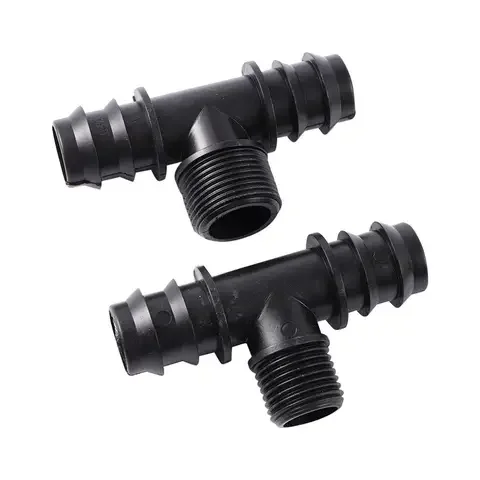 

Barbed DN25 Pipe connector 1/2" 3/4" Male Thread Port Tee Elbow Straight Optional Garden Agricultural Irrigation Water Connector