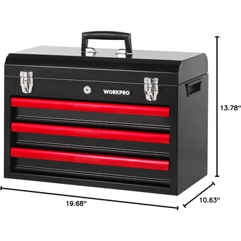 408-Piece Mechanics Tool Set, General Household Home Repair Tool Kit with 3-Drawer Heavy Duty Metal Box, Hand Tool Kit Set 1 Pa 2