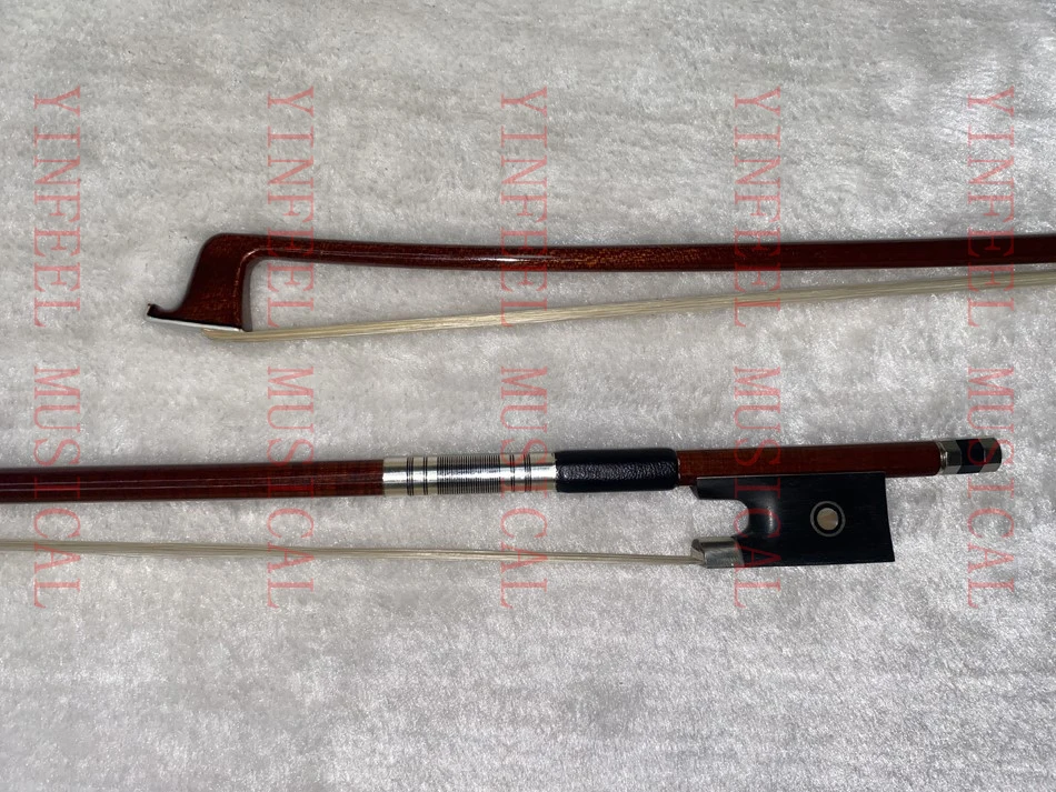 1pcs 새로운 전문 하이브리드 탄소 섬유 바이올린 활 4/4,3/4,1/2,1/4childern 활을위한 외부 pernambuco 흑단 개구리