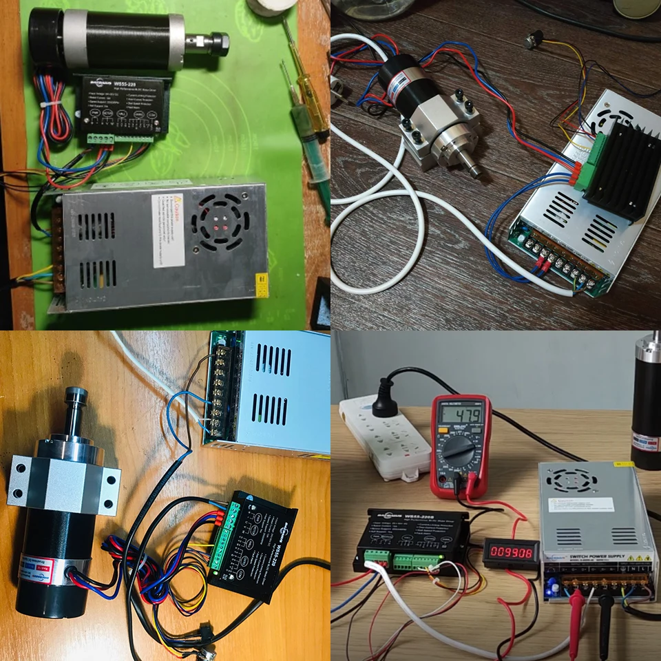 Daedalus-WS55 220S BLDC 스핀들 모터 드라이버, 600w DC 브러시리스 스핀들 모터와 호환 가능