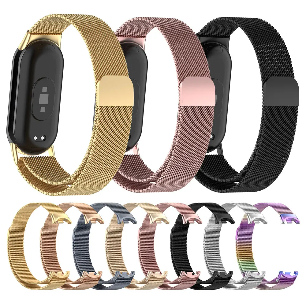 

Milanese Loop For Xiaomi Mi Band 8 NFC Correa Strap Sport wristband Miband8 smartwatch Replacement bracelet on band 8 Accessorie