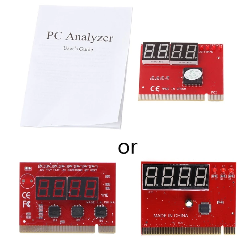 PC Analyzer Diagnostic Post Card Motherboard Tester with LED for