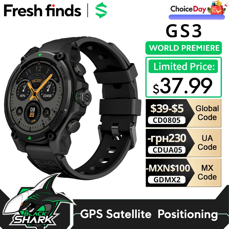 ワールドプレミア]Blackshark GS3 スマートウォッチ グローバル