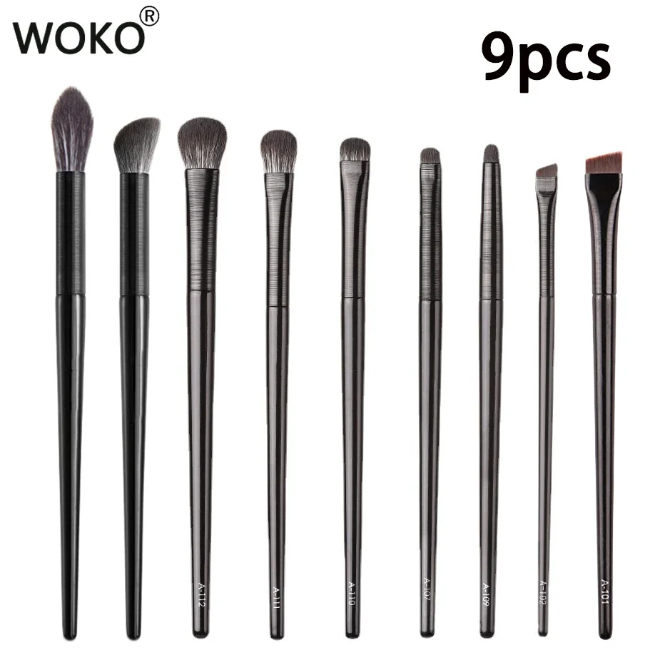 

6/9PCS Eyeshadow Makeup Brushes set Soft Hair Professional Eye Contour Nose Shadow Brush Blending Shader Detail Cosmetic Tool