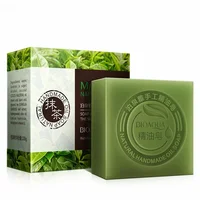 Organic Matcha Green Tea Handmade Soap Skin Whitening Moisturizing Face Cleansing Soap Remove Acne Cleansing Bath Bar Soap 100g 1