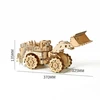 Running Car 3D Puzzles Model Kits Forklift Bulldozer Car Model 3D Wooden Puzzle Toys for Adults Assembly Toy Home Decor 4