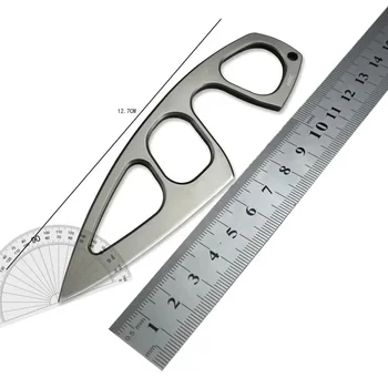 Fixed Blade Tactical Mini Neck Knife 440C Stainless Steel Titanium Oxide Outdoor Survival Knives Pocket Knife Camping Hunting 6