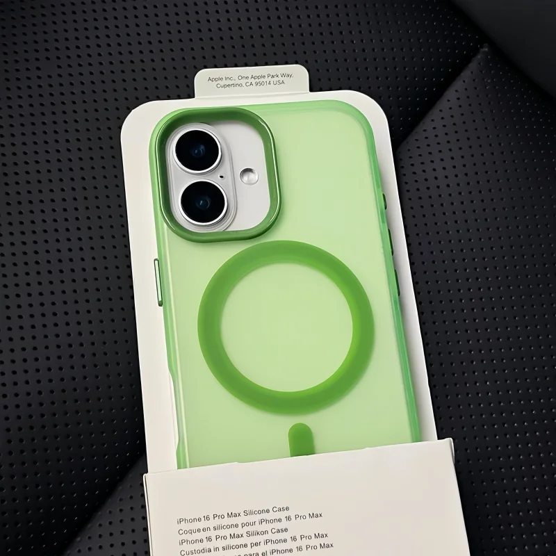 Military Armor Shockproof Magnetic Case - Candy Color Magsafe Wireless Charging Cover