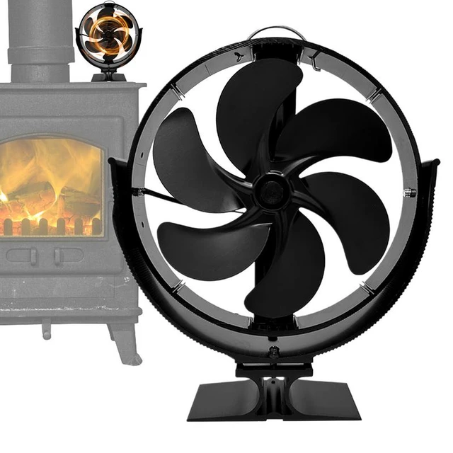 6 Blades Heat Powered Stove Fan No Battery Or Electricity Fireplace Fan  Required Log Wood Burner Eco Quiet Fan Home Heater Fan - Stoves - AliExpress