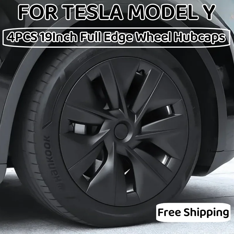 

4PCS 19Inch Hub Cap Wheel Cap Full Cover Hight Performance Original Car Replacement Wheel Hubcaps For Tesla Model Y 2020-2024