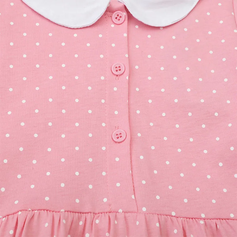 2025 Girls Clothes Summer Cartoon Embroidered Animals Princess Birthday Girls Dresses Pink Party Dress for Kids