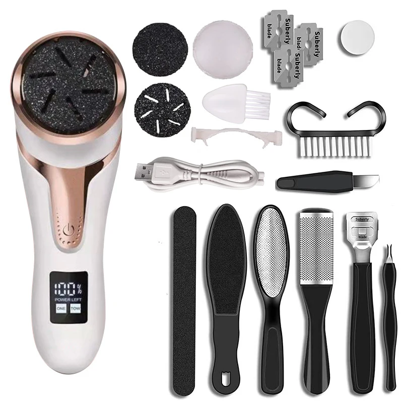 Electric Pedicure Tools, Foot Files Clean Care Machine, Foot Care File Leg Heels, Remove Hard Cracked Dead Skin Callus Remover