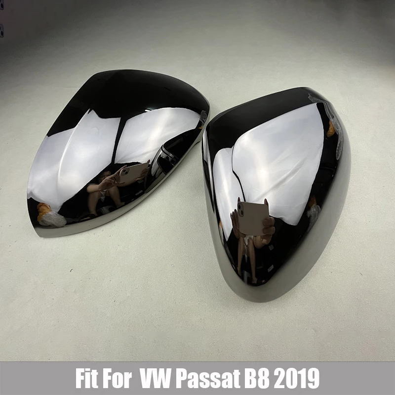 

Mirror Cover Fit for VW Passat B8 CC 2019 Rline Tungsten steel black Mirror Cover Rearview Side high quality Mirror Cap