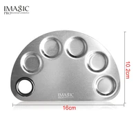IMAGIC Professional Makeup Palette Beauty Stainless Makeup Nail Eye Shadow Foundation Mixing Palette Spatula Cosmetic Tools - Image 6