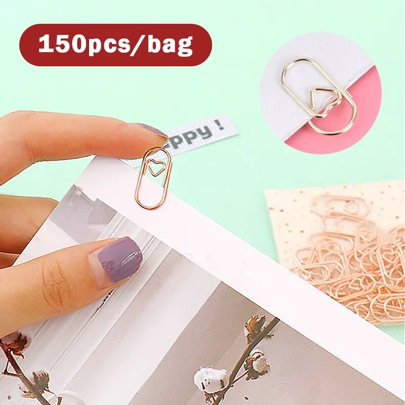 TUTU free shipping Rose Gold Paper Clips Bookmark Planner Tools Scrapbooking  Tools Memo Clip Metal Binder Paperclip H0137 - Price history & Review, AliExpress Seller - 1212 Store