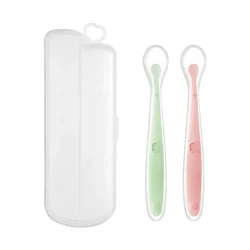 Soft Silicone Baby Feeding Spoon with Gentle Tip (22)