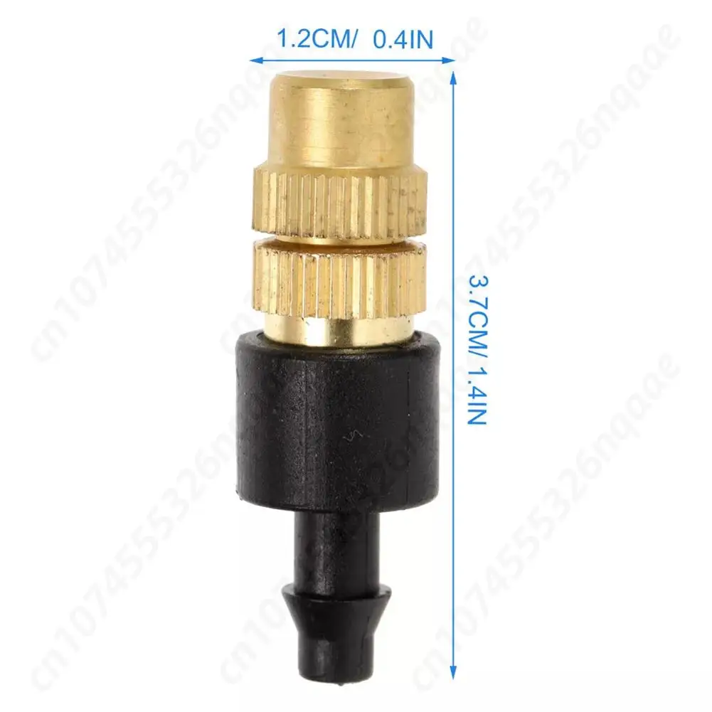 Garden Micro Sprinkler Adjustable Dripper Drip Head Brass Spray Nozzle Irrigation Supplies 10-100PCS