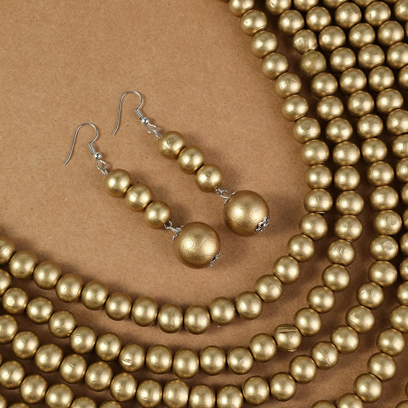 Collana Etnica A 3 Strati Con Perline Di Legno: Lo Statement Boho Che Trasforma Il Look