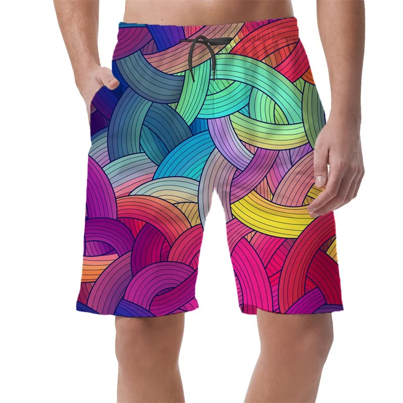 

Funny 3D Love Graffiti Painting Printed Shorts Pants Men Hip Hop y2k Board Shorts Summer Hawaiian Swimsuit Cool Surf Swim Trunks