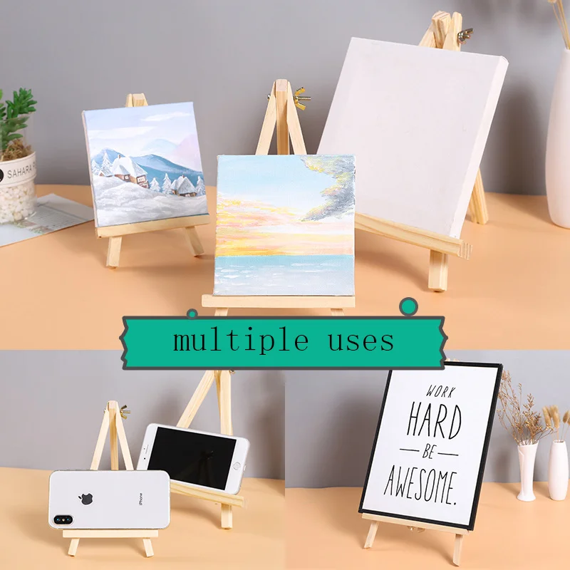 Wooden Display Mini Easel Desktop Tripod Photo Frame Bracket wooden easel wood table easel